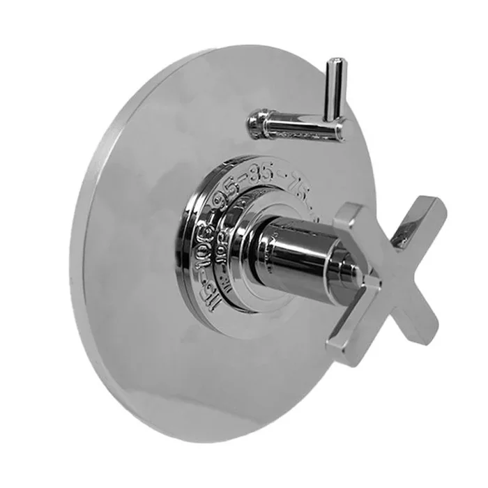 SIGMA 1/2” Thermostatic Set Valve with One Volume Control, TRIM CAPELLA-X SLATE PVD .46