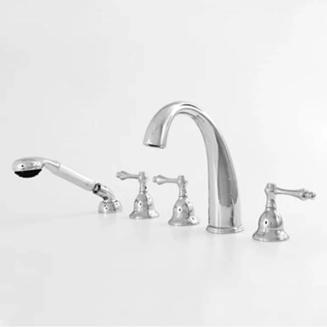 SIGMA Roman Tub Set TRIM with Deckmount Handshower MONTREAL COCO BRONZE .63