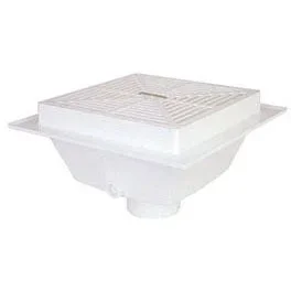 Sioux 861-3P SINK FL 3IN 8-5/16 IN H SQUARED PVC DOM