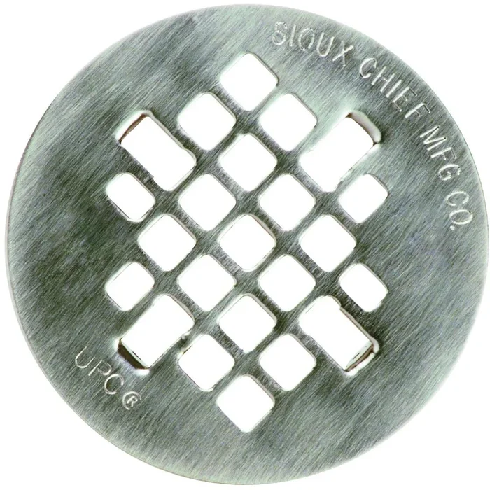Sioux Chief 827-2SNPK2 Satin Nickel Shower Drain Strainer