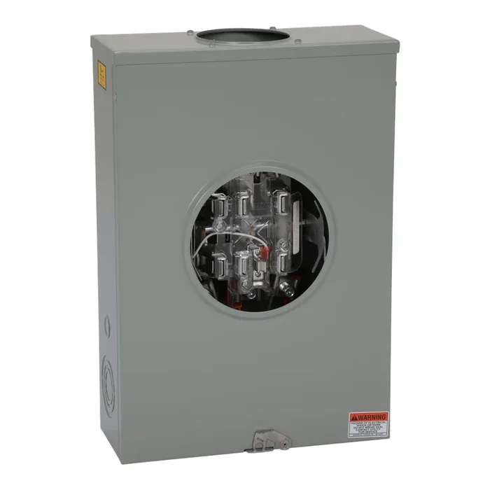 Square D UTH7213T 600 VAC 200 Amp 3-Phase 4-Wire Overhead/Underground Service Ringless Meter Socket