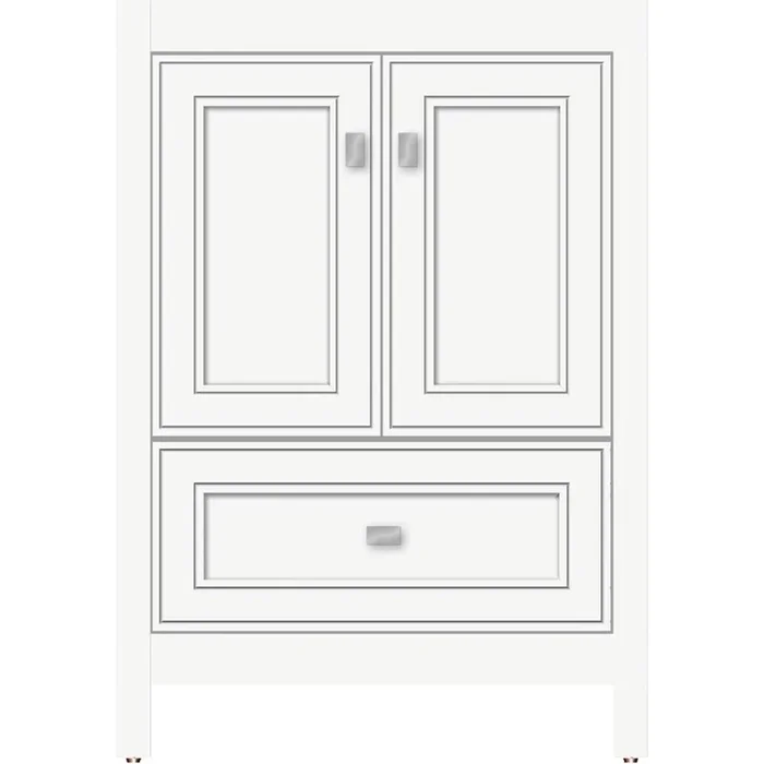 Strasser Woodenworks 24 X 18.5 X 34.5 Alki Essence Vanity Deco Miter Sat White Std