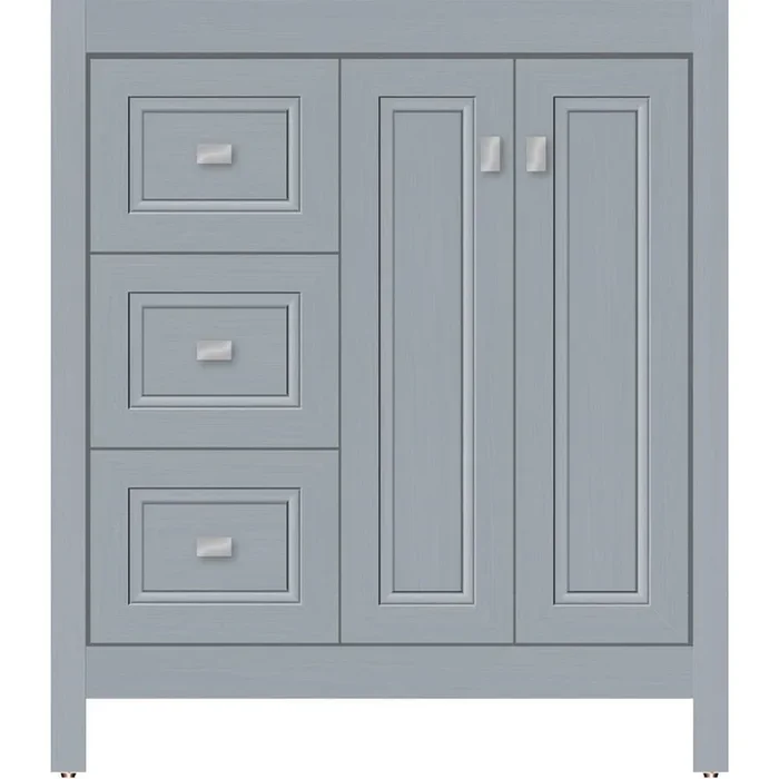 Strasser Woodenworks 30 X 21 X 34.5 Alki View Vanity Ogee Miter Silver Oak Lh