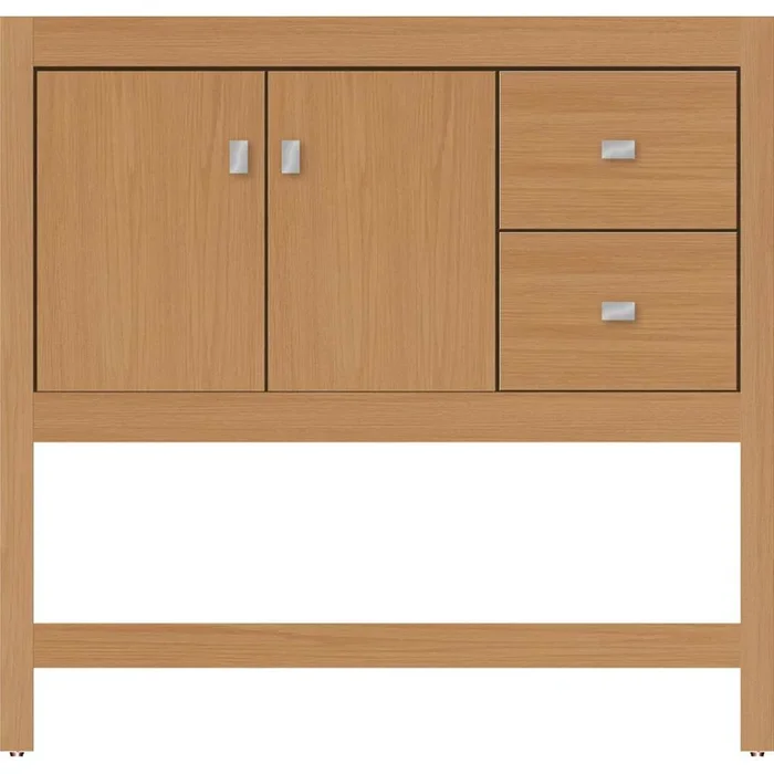 Strasser Woodenworks 36 X 18.5 X 34.5 Alki Spa Vanity Slab Nat Oak Rh