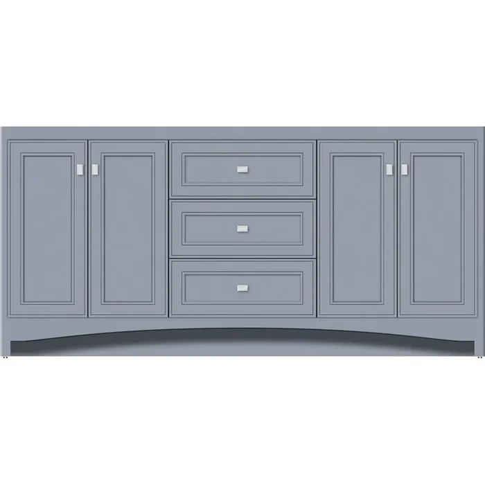 Strasser Woodenworks 72 X 21 X 34.5 Ravenna View Vanity Deco Miter Sat Silver Db