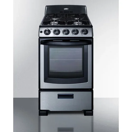 Summit Appliance PRO201SS Gas Range 20 Width