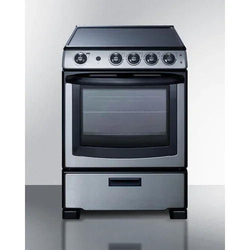 Summit Appliance REX2451SSRT Electric Smooth-Top Range