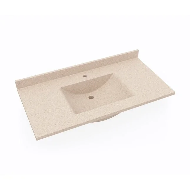 Swan CV02243.040 Vanity Top 22×43 Bermuda Sand Contour