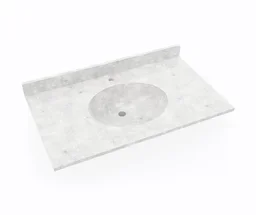 Swan VT02237.130 Vanity Top 22X37 Single Bowl Ice