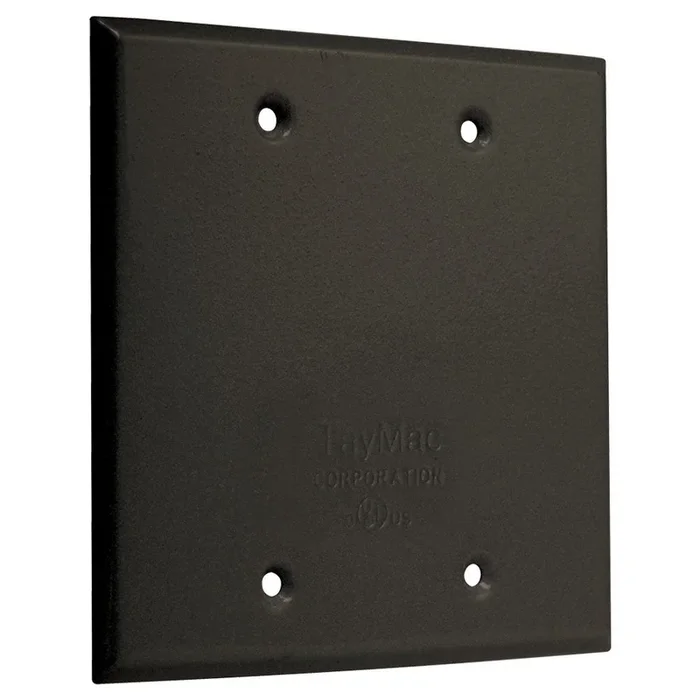 Taymac BC200Z Blank Cover Heavy Duty Weatherproof 2 Gangs