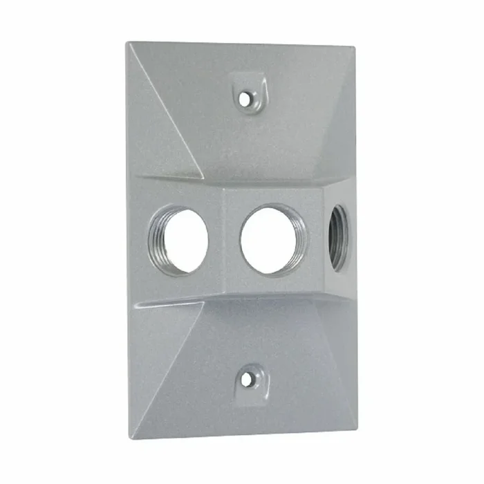 TAYMAC LV130S Rectangular 1/2 in. 3-Hole Lampholder Weatherproof Cover
