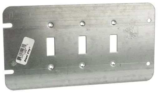 Thomas & Betts 3-GCS Cover, SC 3GCS 3 Gang, Toggle Switch