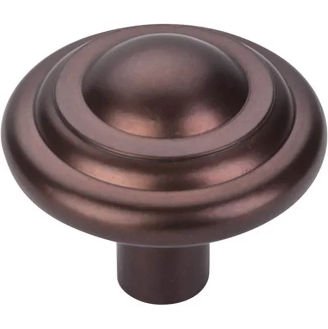 Top Knobs Aspen Button Knob 1 3/4 Inch Mahogany Bronze