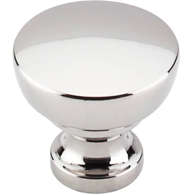 Top Knobs Bergen Knob 1 1/4 Inch Polished Nickel