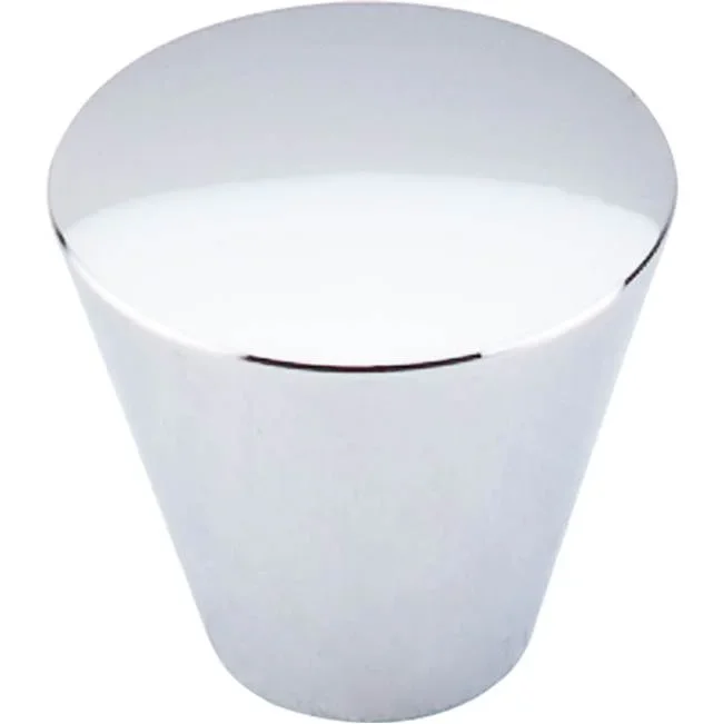Top Knobs Cone Knob 1 1/16 Inch Polished Chrome