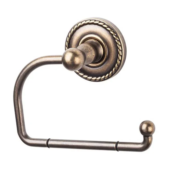 Top Knobs Edwardian Bath Tissue Hook Rope Backplate German Bronze
