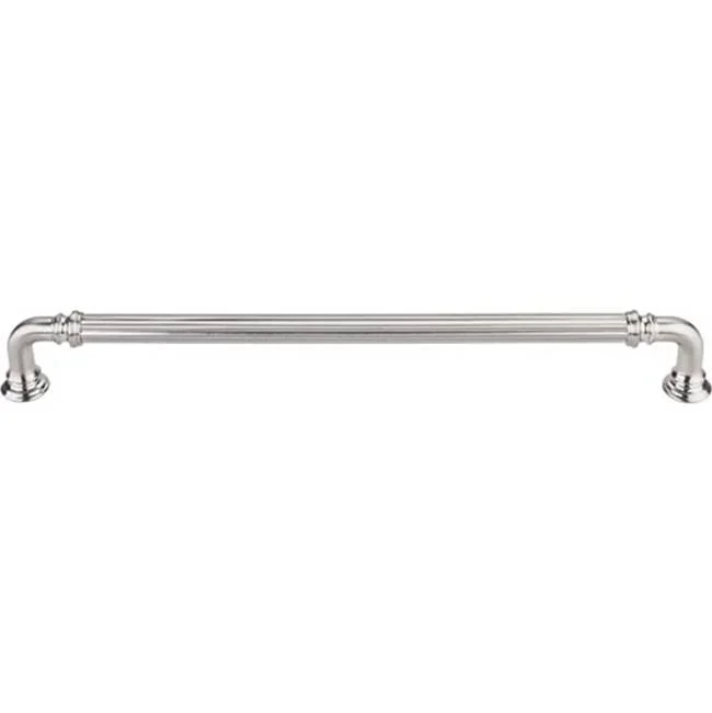 Top Knobs Reeded Pull 9 Inch (c-c) Brushed Satin Nickel