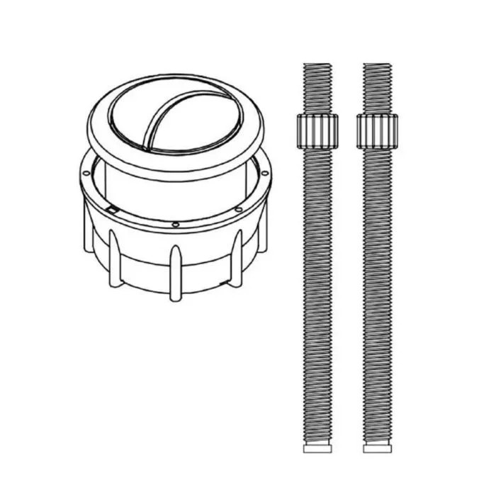 Toto THU848#PN-A Push Button Toilet Flush Assembly