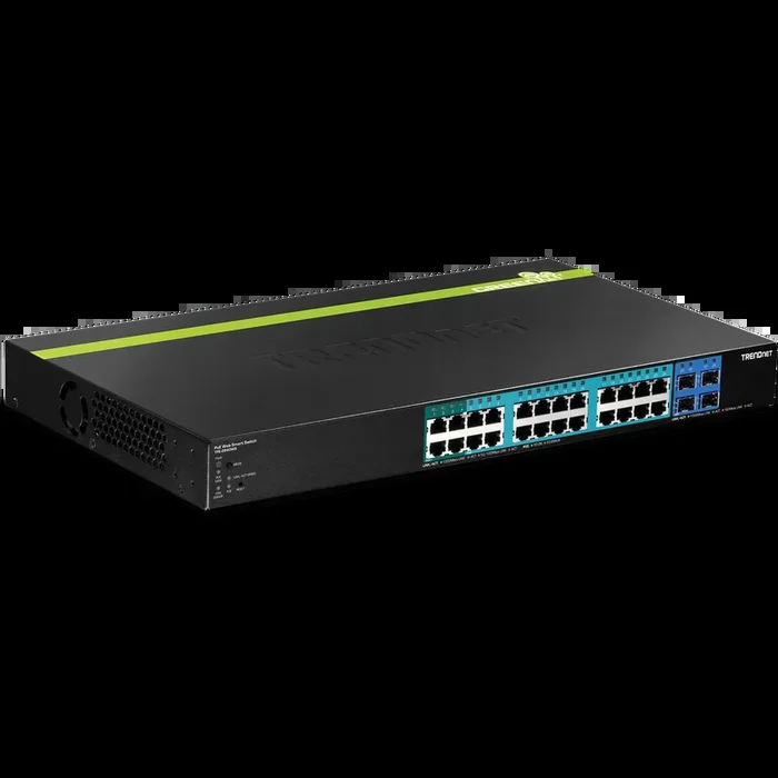 TRENDnet TPE-2840WS 28-Port Gigabit Web Smart PoE+ Switch, 56Gbps
