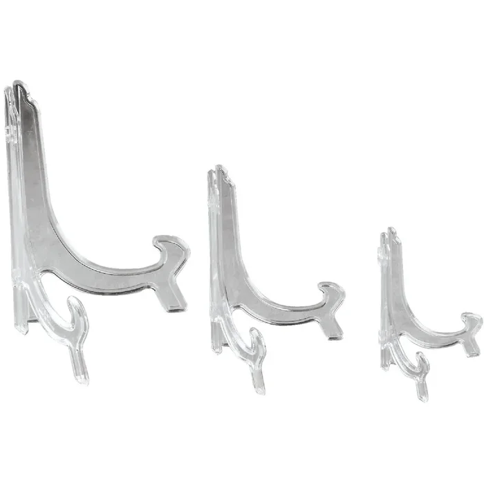 Tripar 32-0209 Clear Acrylic Plate Stand 90 Degree