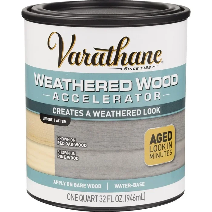 Varathane 313835 Weathered Wood Accelerator Stain Gray 1 Qt. Replacement MPN