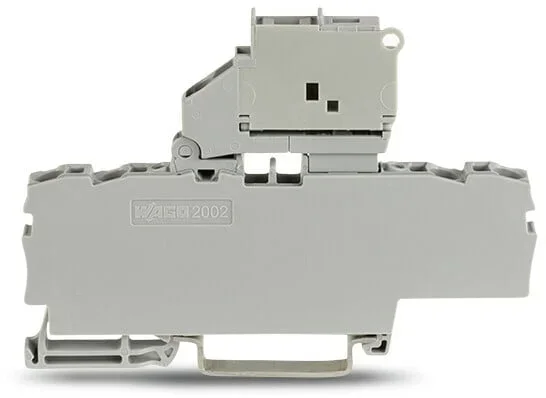 WAGO 2002-1811 4-COND FUSE DISCONNECT TERMIN BLOCK W/ PIVOTING FUSE HOLDER FOR 5X20 MM, 120V