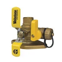 Webstone Valve H-51415HV Ball Valve 1-1/4 Sweat High Velocity Isolator with Rotating Flange Multi-Function Drain
