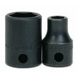 Williams Tools 2M-618 Impact Socket – 18 mm Socket, 3/8 in Drive, 6 PT